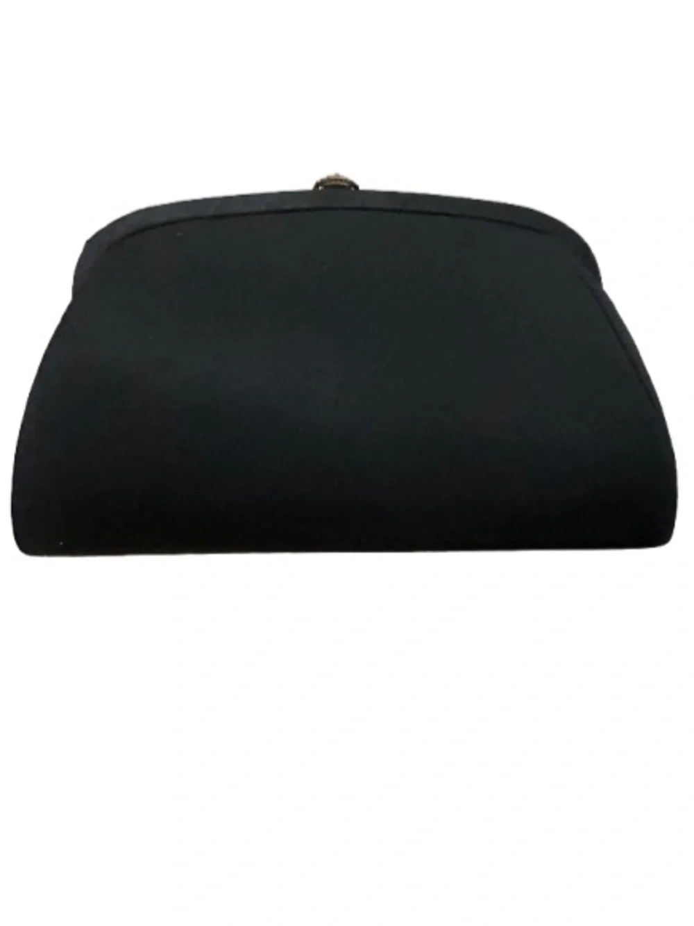 Vintage 1960s Classic Black Clutch Bag